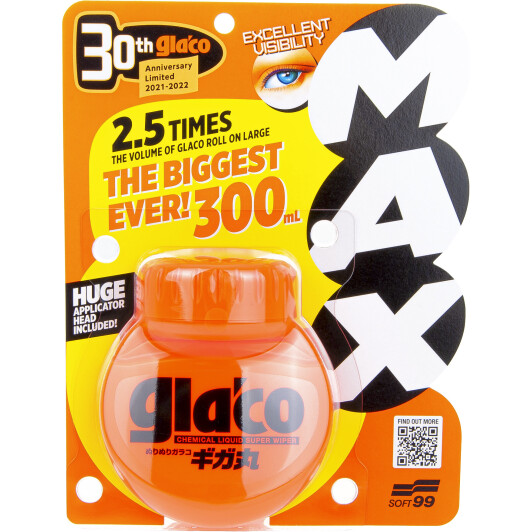 Антидождь SOFT99 Glaco Roll On Large Max 10363NEW 300 мл 