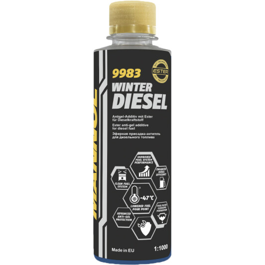 Антигель Mannol Winter Diesel 250 мл на 1000 л 