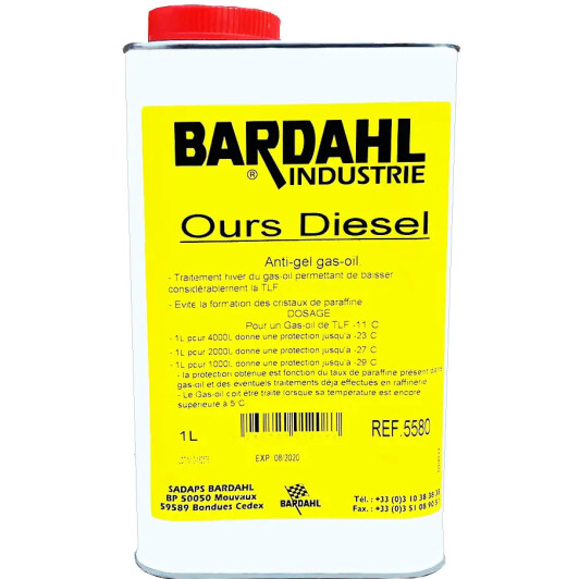 Антигель Bardahl Ours Diesel 1000 мл 