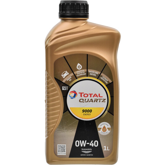 Моторное масло Total Quartz 9000 Energy 0W-40 синтетическое 1 л