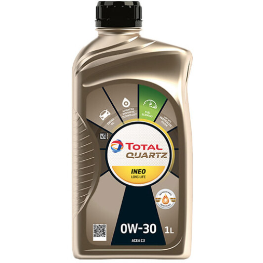 Моторное масло Total Quartz Ineo Long Life 0W-30 синтетическое 1 л
