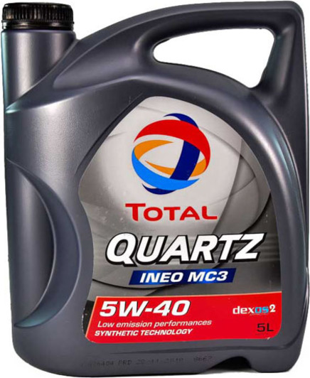 Моторное масло Total Quartz Ineo MC3 5W-40 синтетическое 5 л