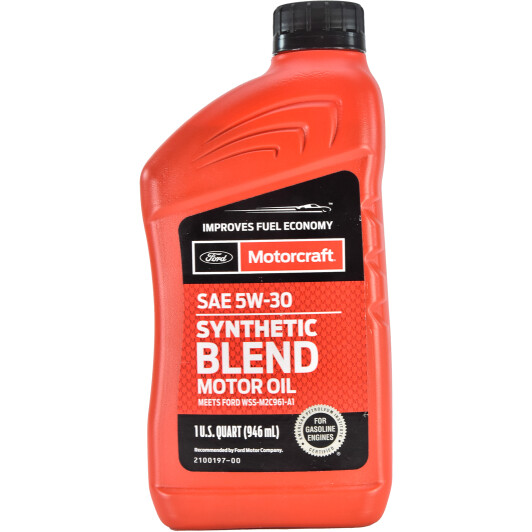 Моторное масло Ford Motorcraft Synthetic Blend 5W-30 полусинтетическое 1 л