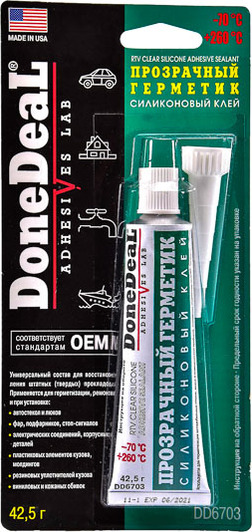 Герметик DoneDeal Adhesive Sealant прозрачный 42,5 г