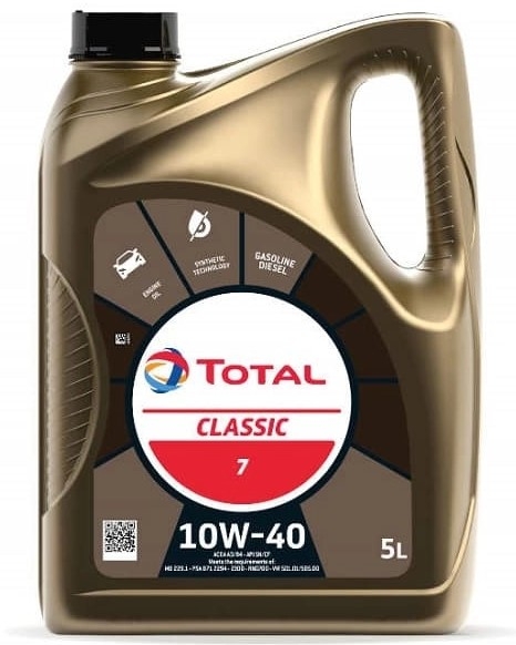 Моторное масло Total Classic 10W-40 полусинтетическое 5 л